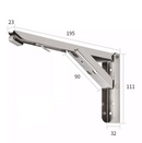 Foldable Wall Shelf Bracket (2 pieces) 