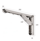 Foldable Wall Shelf Bracket (2 pieces) 