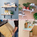 Foldable Wall Shelf Bracket (2 pieces) 