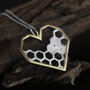 Honeycomb Heart Necklace