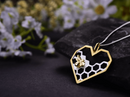 Honeycomb Heart Necklace