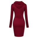 Slim Pullover Hoodie Dress