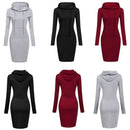 Slim Pullover Hoodie Dress