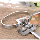 "YOU ARE THE KEY TO MY HEART" Bracelet + Necklace Set