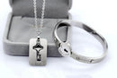 "YOU ARE THE KEY TO MY HEART" Bracelet + Necklace Set
