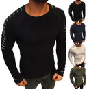 Long Pleated Knitted Sweater For Men