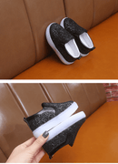 LED glitter kids sneakers