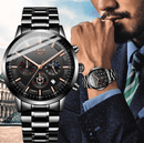 Military Black Steel Watch