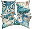 Ocean Theme Printed Cushion Covers