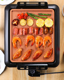 Electric barbecue without non-stick coating