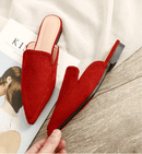 Women's tulle made of pointed suede