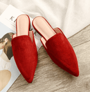 Women's tulle made of pointed suede