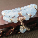 Tibetan Blue Fluorite Beaded Bracelet