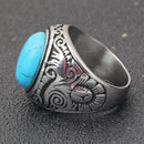 Men's Vintage Turquoise Stone Ring