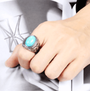 Men's Vintage Turquoise Stone Ring