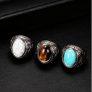 Men's Vintage Turquoise Stone Ring