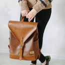 Vintage Faux Leather Backpack