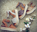 Open Toe Ankle Strap Wedges