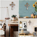 Entwined Hearts | Carved Wooden Cross