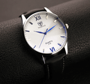 Men's Leather Bracelet Wristwatch